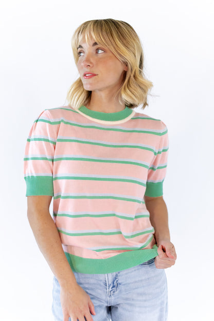 Chateau Knit Striped Tee