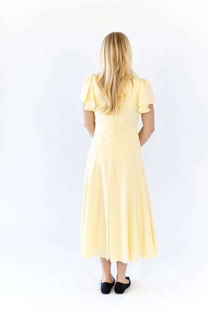 Enza Flutter Sleeve Dress ⭐︎ Restocked