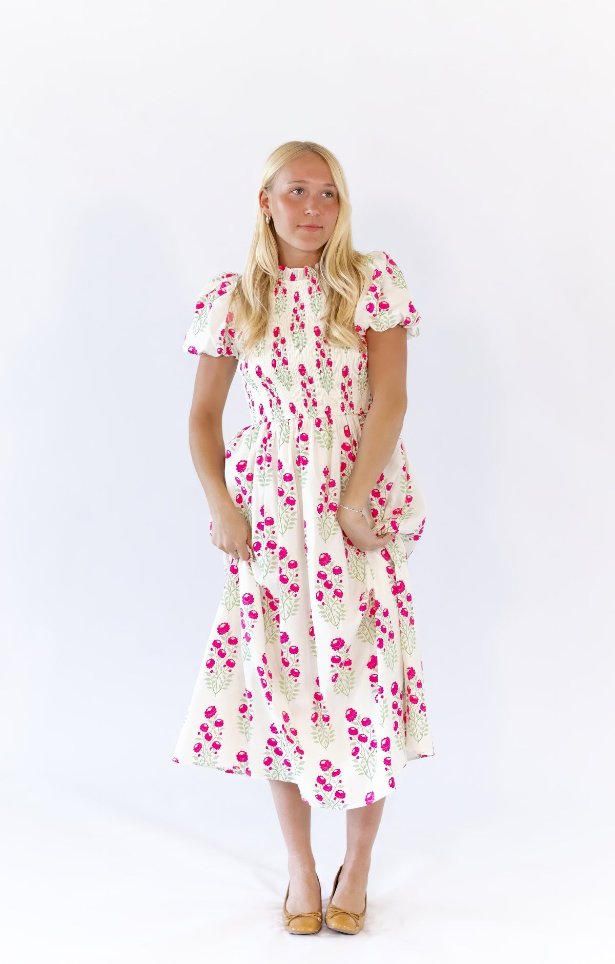 Tabbie Floral Midi Dress