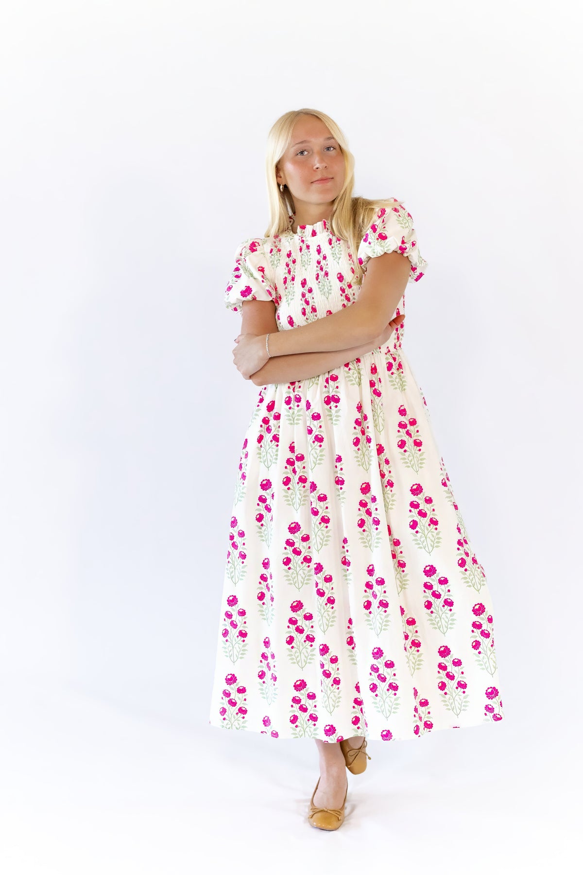 Tabbie Floral Midi Dress