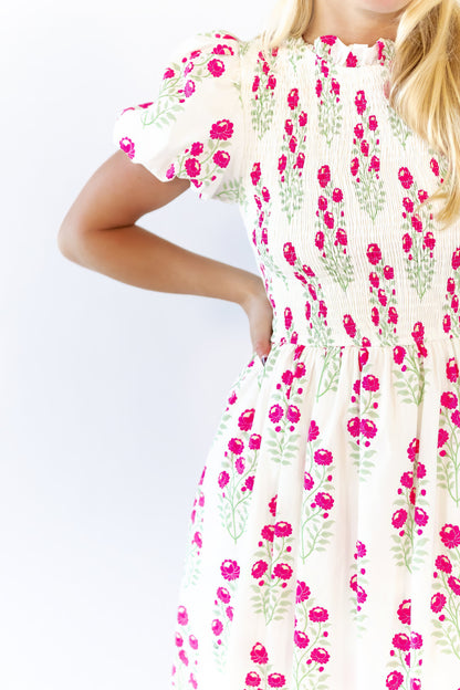 Tabbie Floral Midi Dress