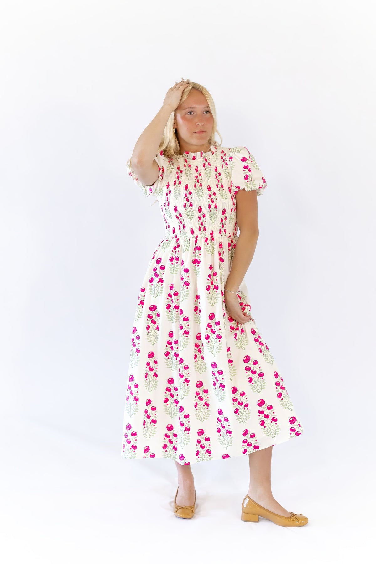 Tabbie Floral Midi Dress