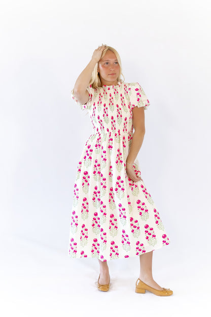 Tabbie Floral Midi Dress