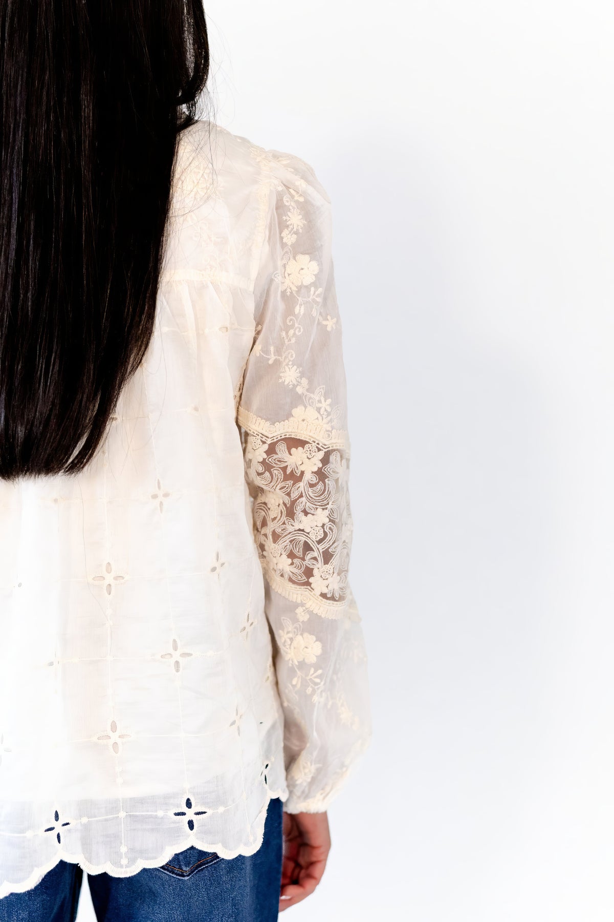 Laia Eyelet Lace Blouse
