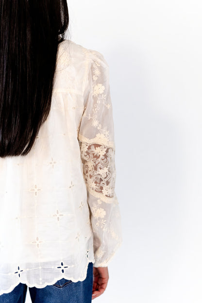 Laia Eyelet Lace Blouse