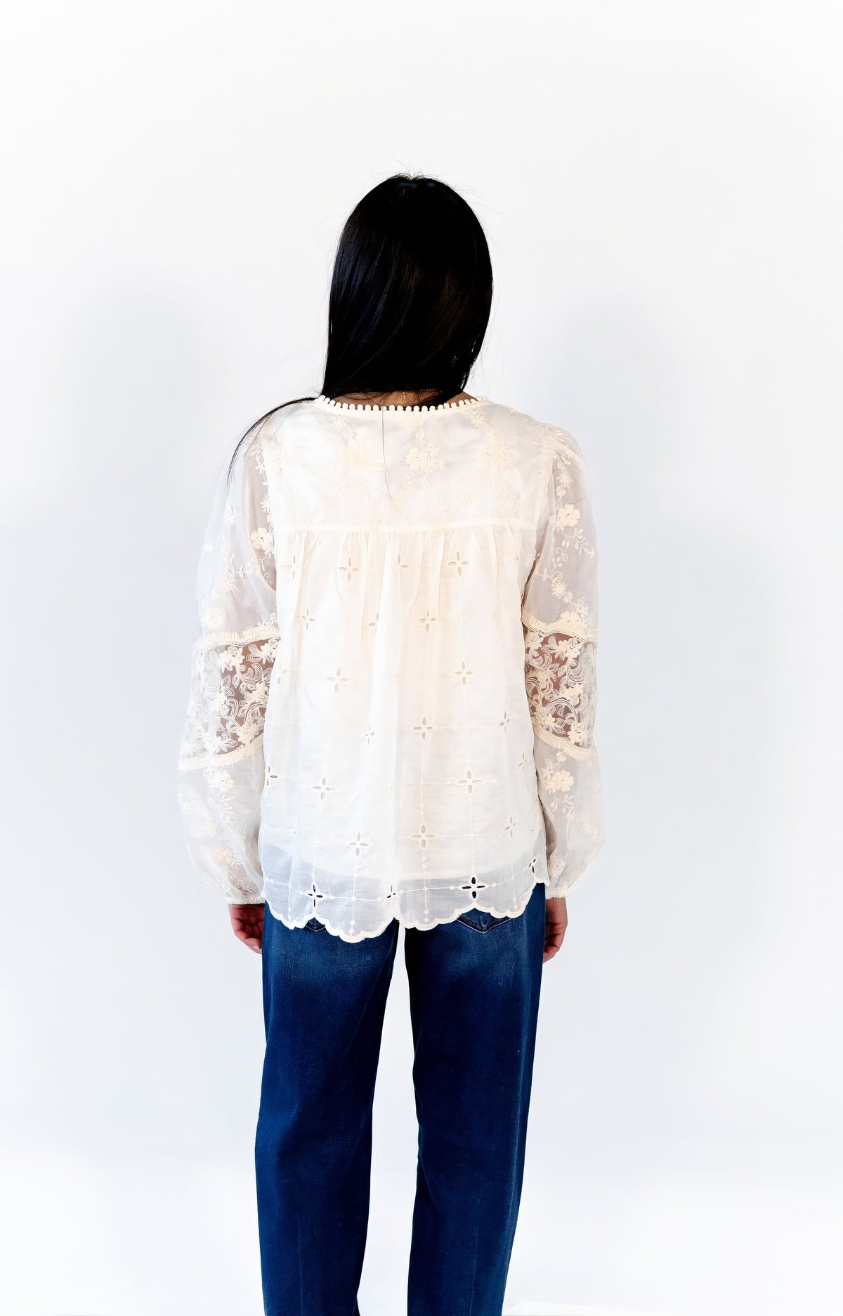 Laia Eyelet Lace Blouse