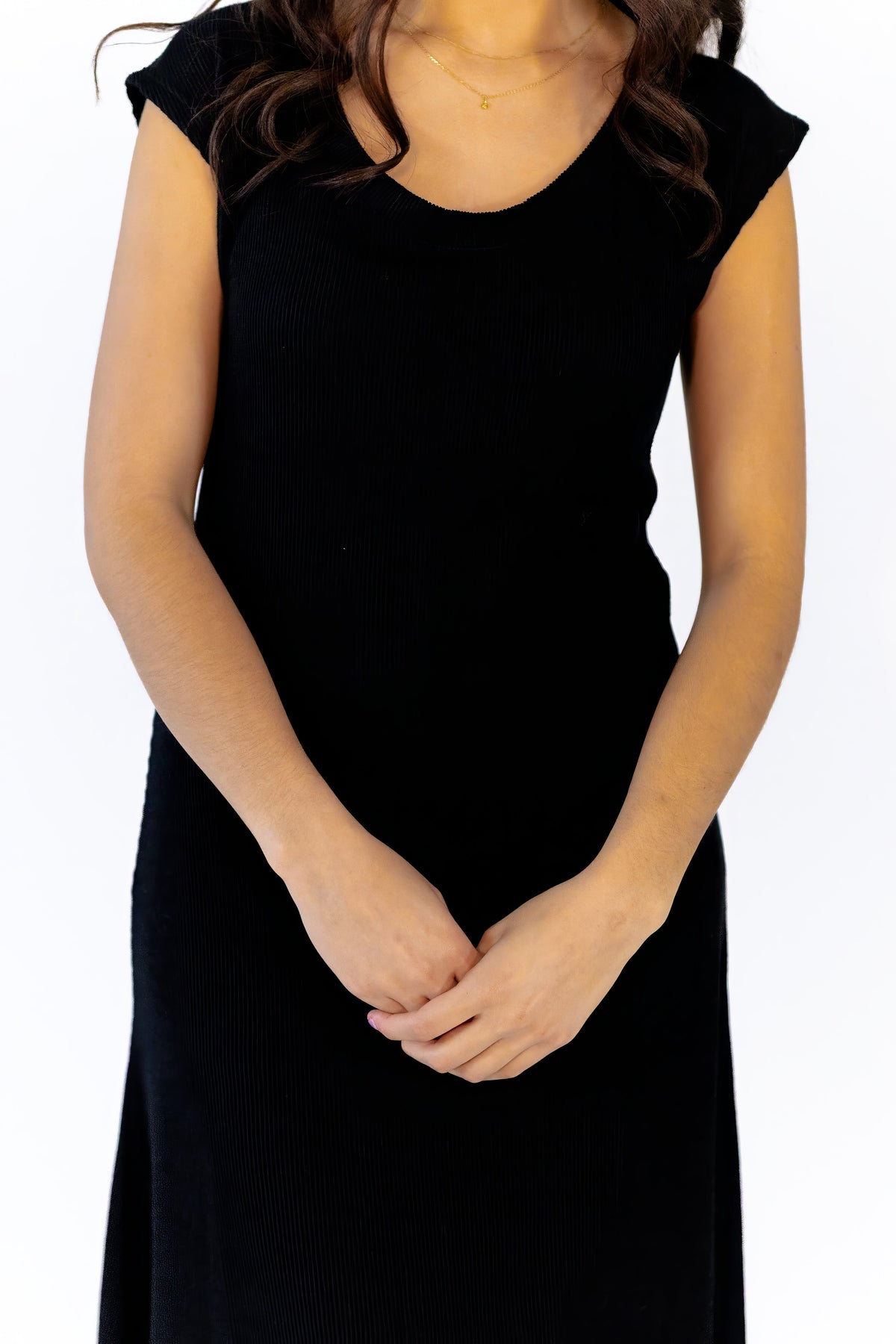 Beverly Ribbed Cap Sleeve Dress