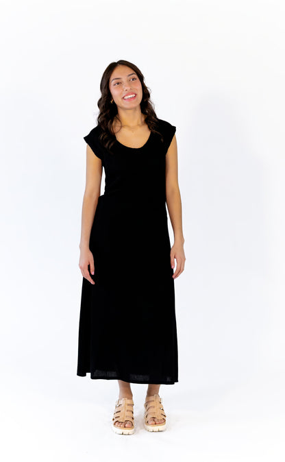 Beverly Ribbed Cap Sleeve Dress