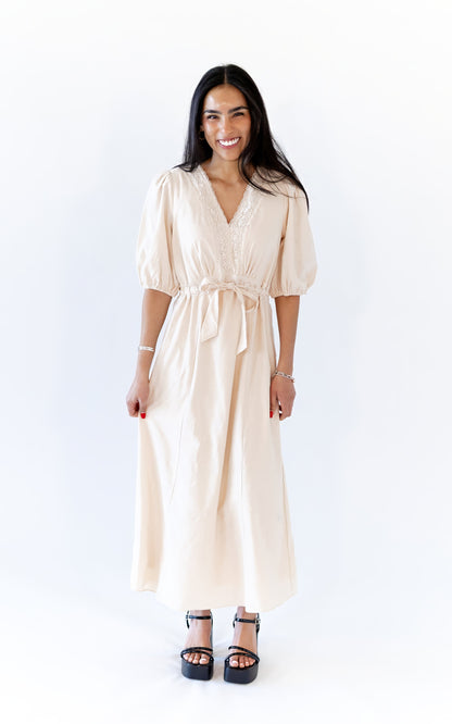 Gisela Lace Trim Dress
