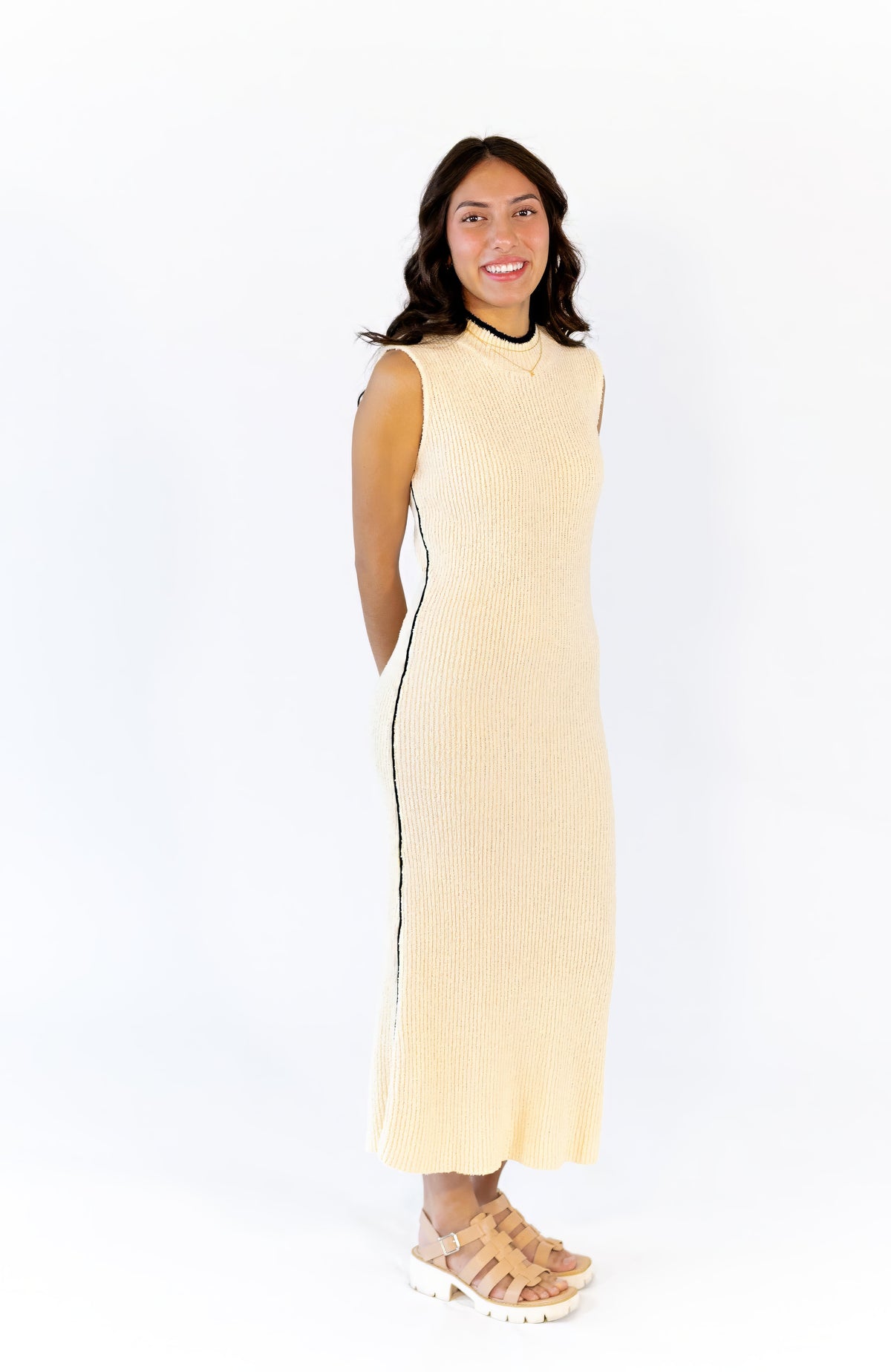 Sunny Boucle Knit Dress