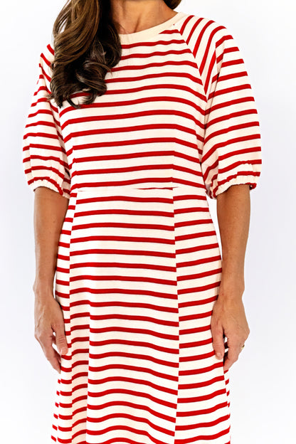 Marissa Striped Midi Dress