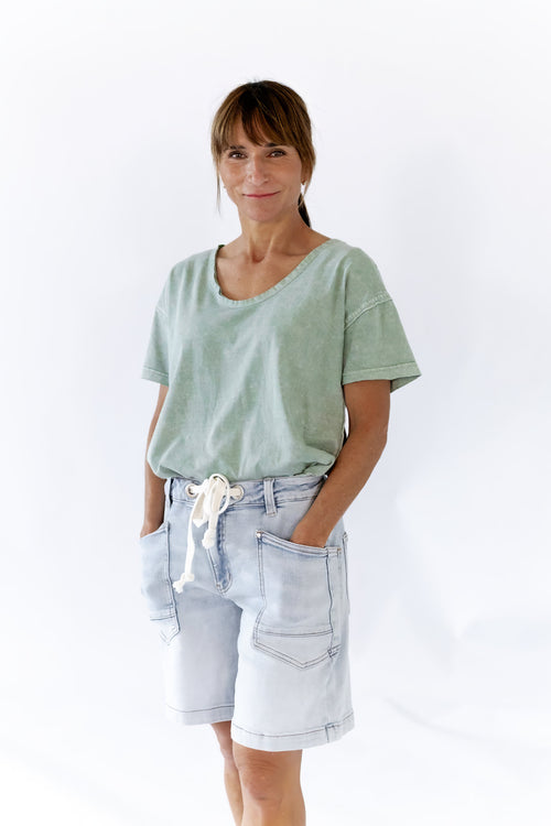 Kelsie Mineral Washed Top