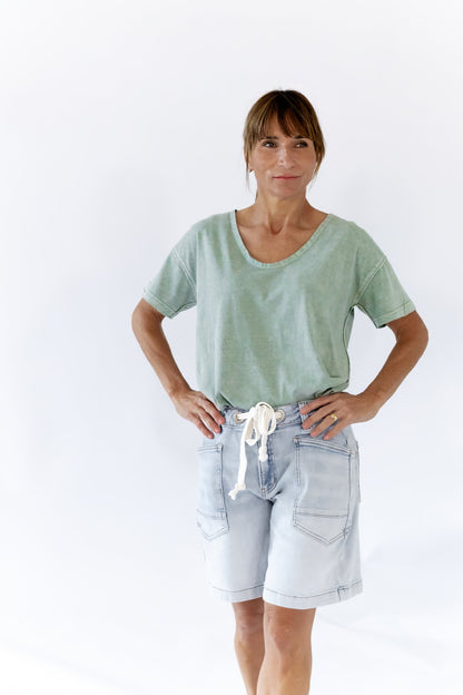 Kelsie Mineral Washed Top