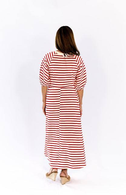 Marissa Striped Midi Dress
