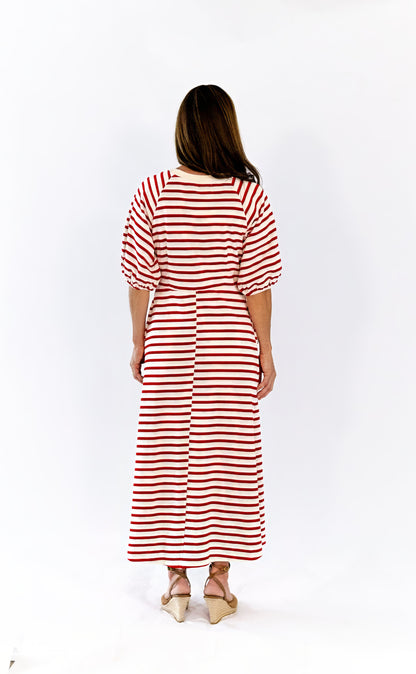Marissa Striped Midi Dress