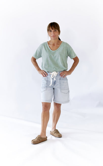 Kelsie Mineral Washed Top