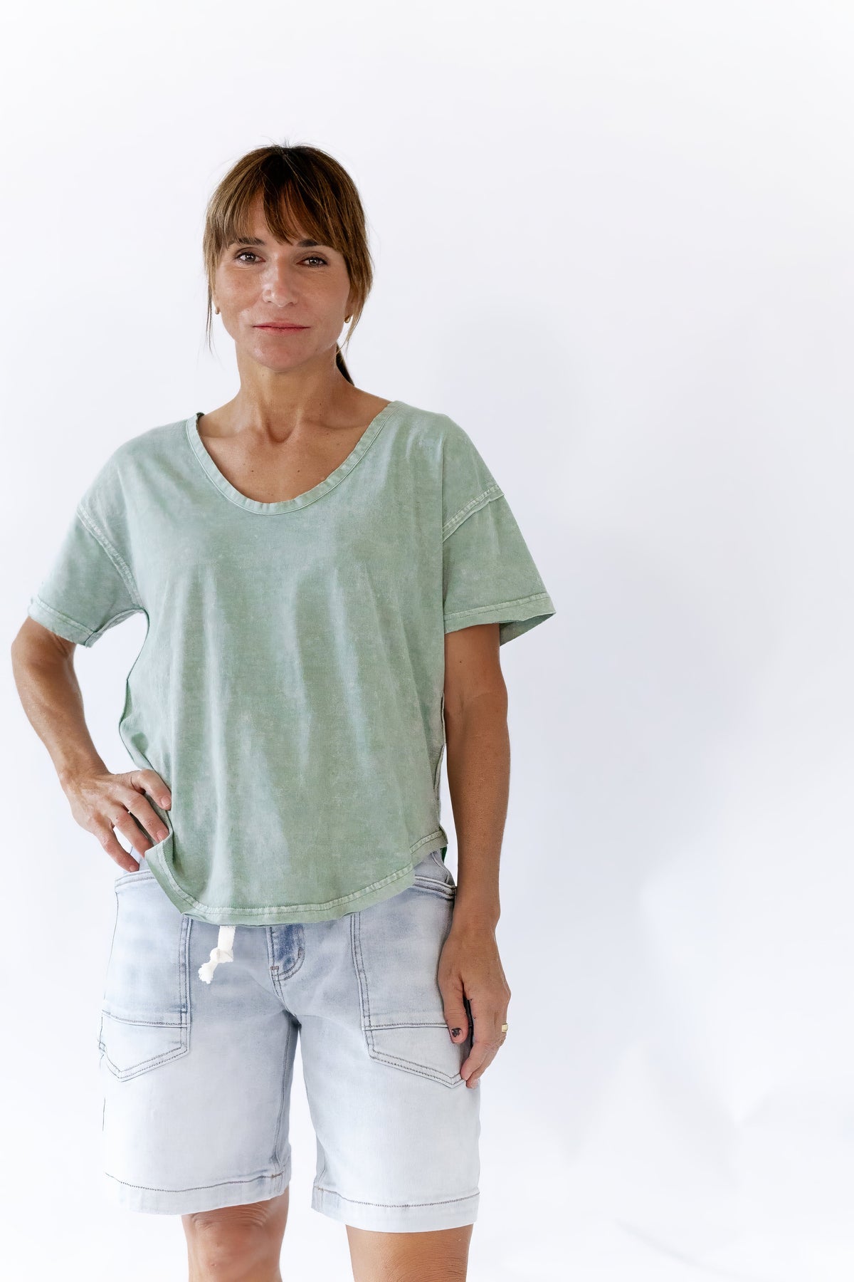 Kelsie Mineral Washed Top