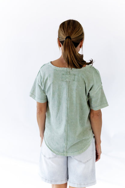 Kelsie Mineral Washed Top