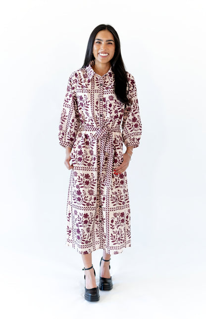 Scottie Floral Shirt Dress