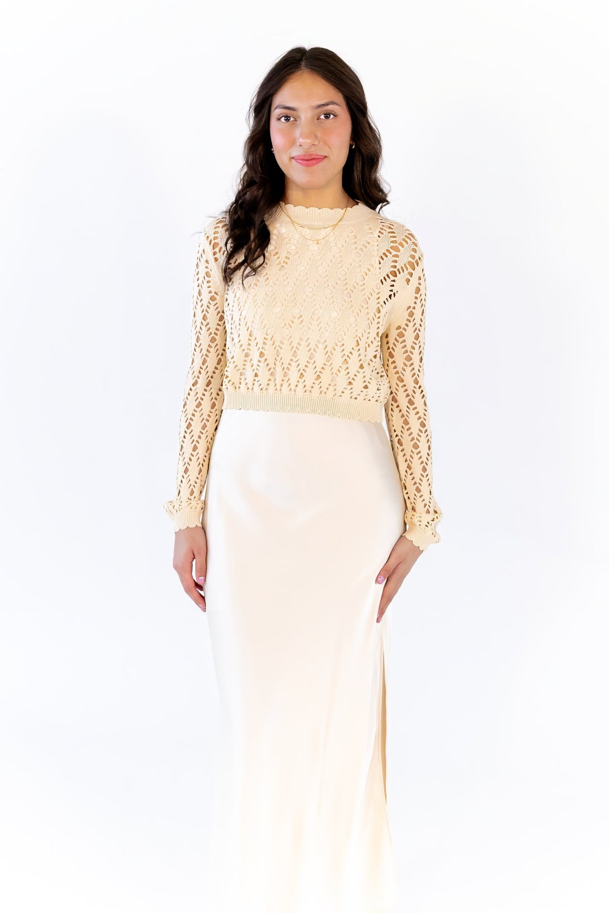 Bari Two Piece Overlay Dress