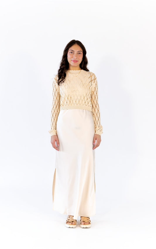 Bari Two Piece Overlay Dress