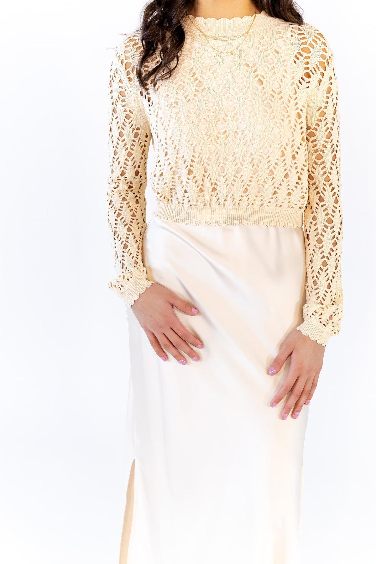 Bari Two Piece Overlay Dress