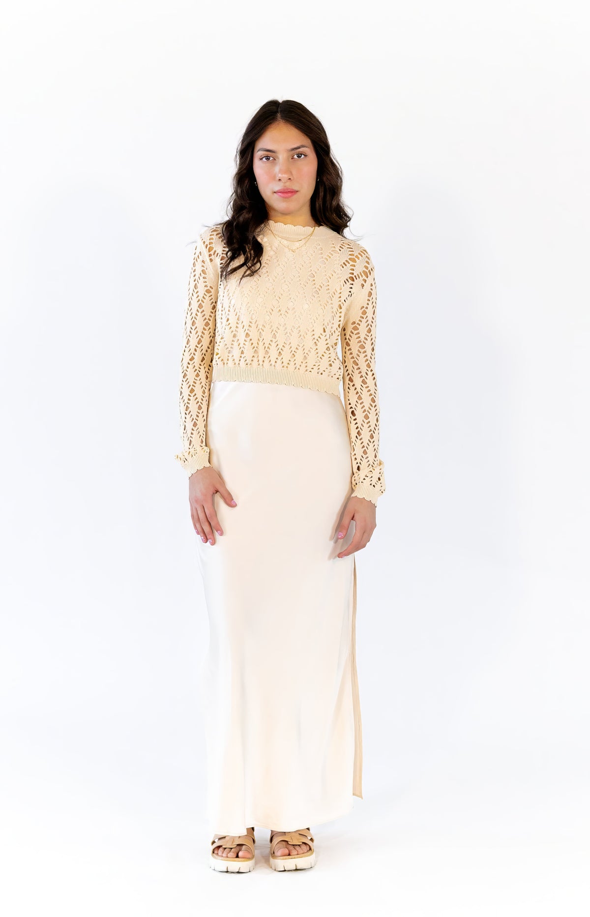 Bari Two Piece Overlay Dress