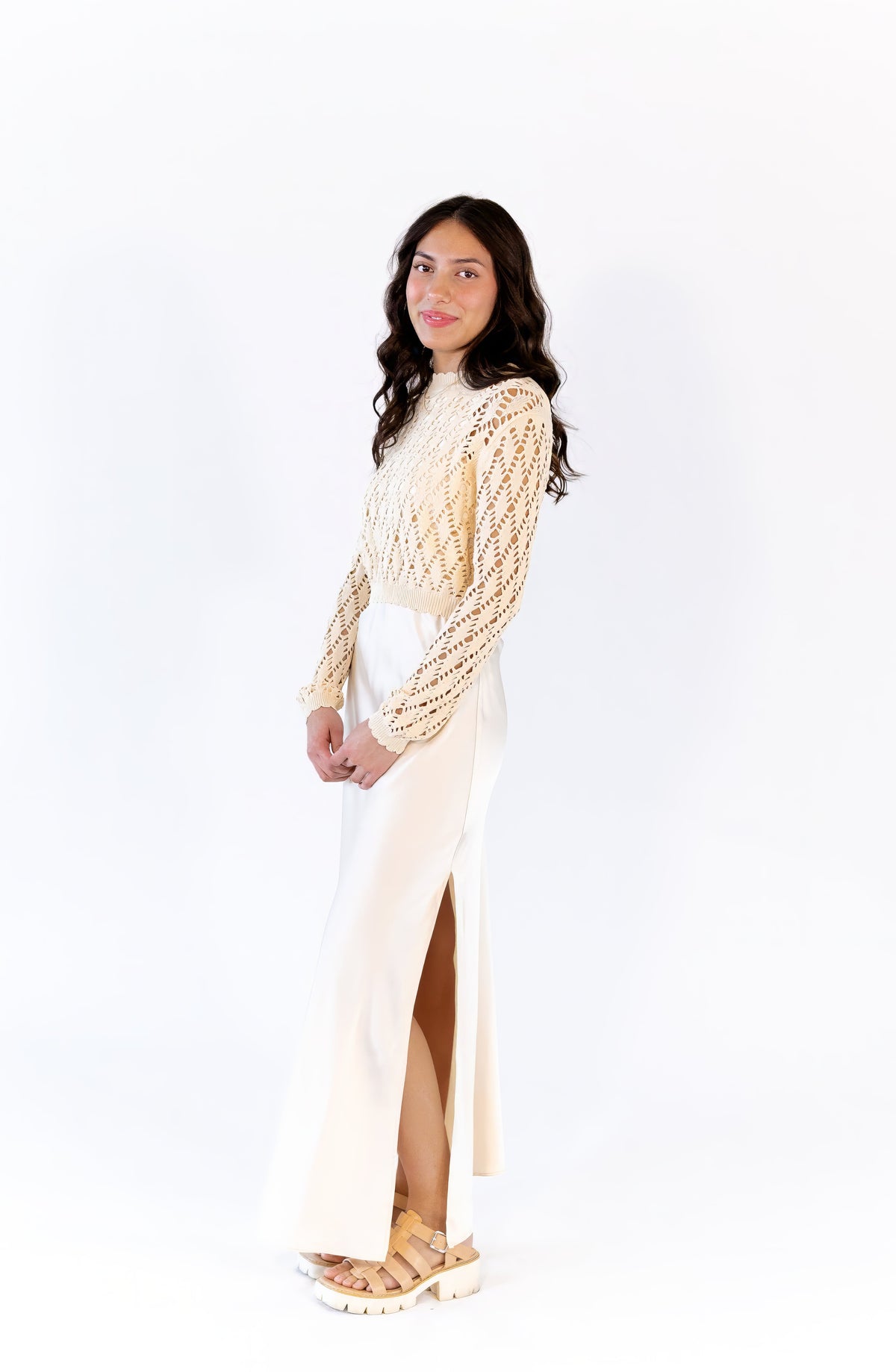 Bari Two Piece Overlay Dress