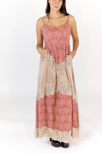Oaklen Lace Inset Maxi Dress