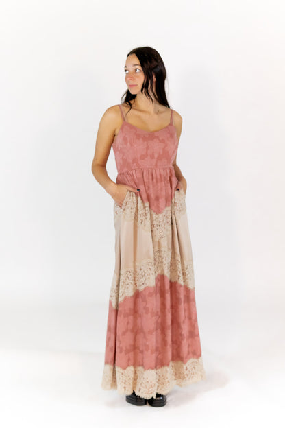 Oaklen Lace Inset Maxi Dress