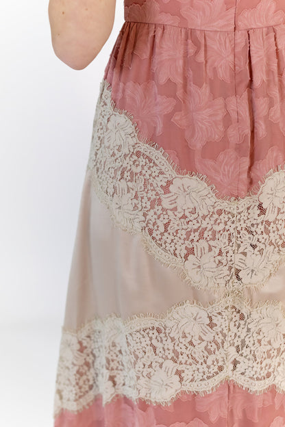 Oaklen Lace Inset Maxi Dress