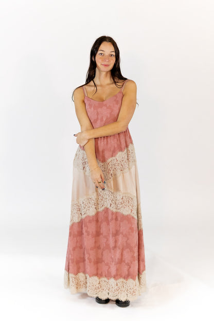 Oaklen Lace Inset Maxi Dress