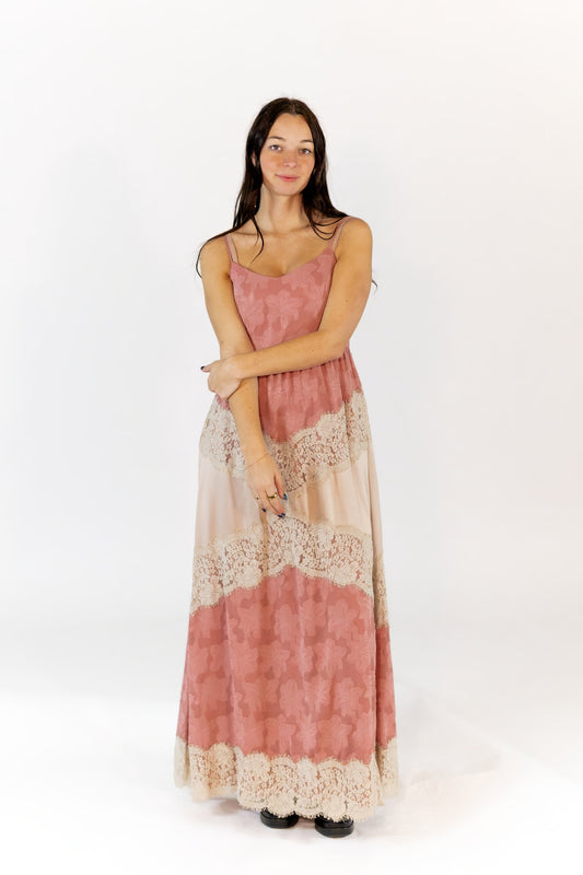 Oaklen Lace Inset Maxi Dress
