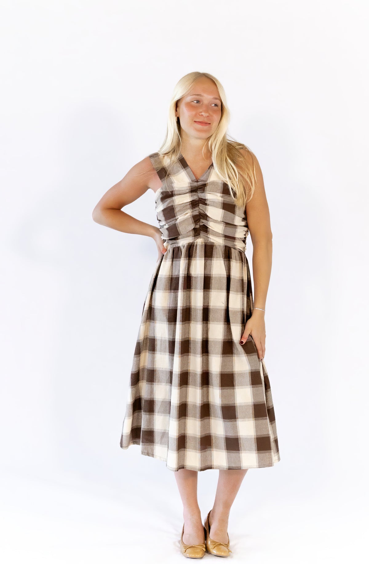 Carson Bow Detail Dress