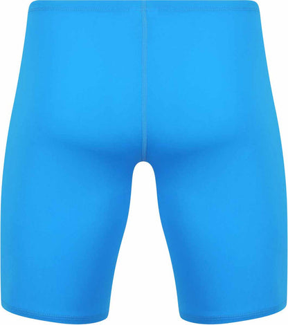 Amani boys' azure jammer swimsuit with royal blue color, featuring a sleek design perfect for swimming and water sports.
