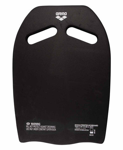 Arena Printed Kickboard in grid design, a lightweight swimming kickboard for training and aquatic exercises.