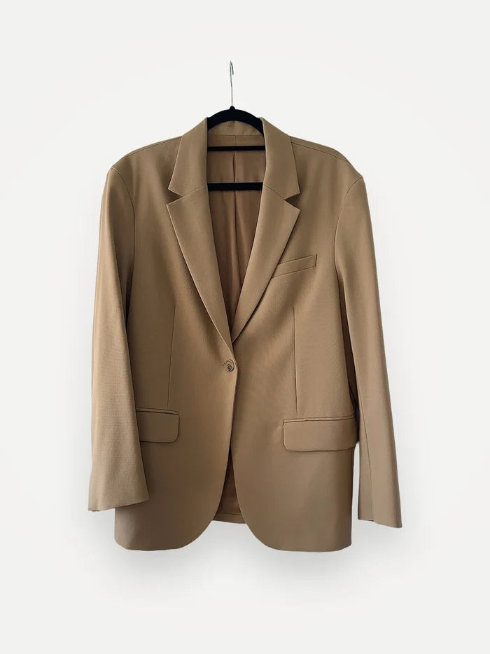 Arket Hopsack Wool Oversized-ullkavaj NWOT