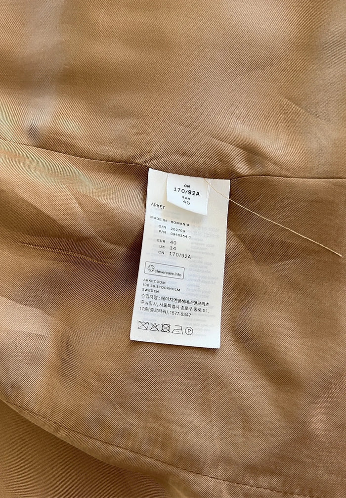 Arket Hopsack Wool Oversized-ullkavaj NWOT