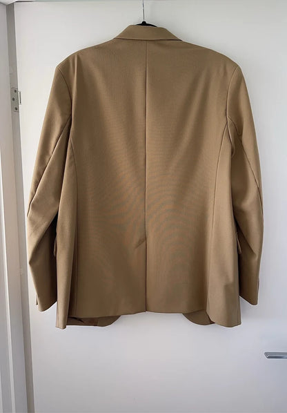 Arket Hopsack Wool Oversized-ullkavaj NWOT