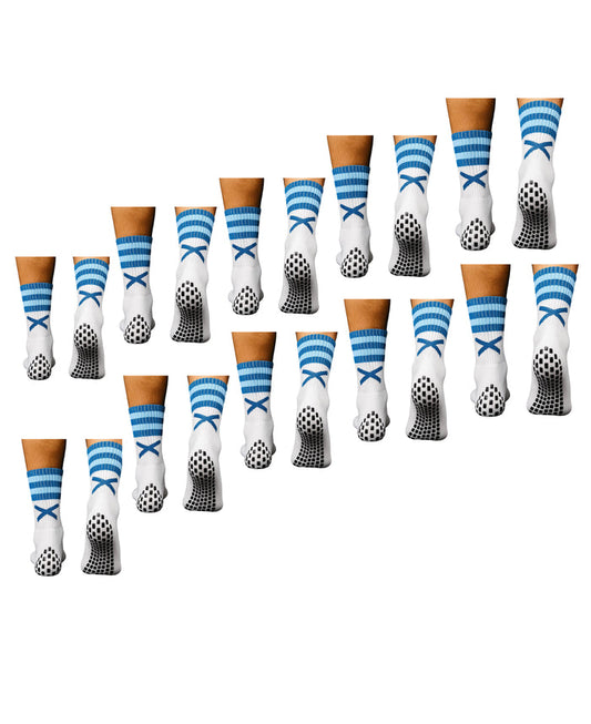 Bulk Offers- X Pro Midi Grip Sock (Navy & Blue)
