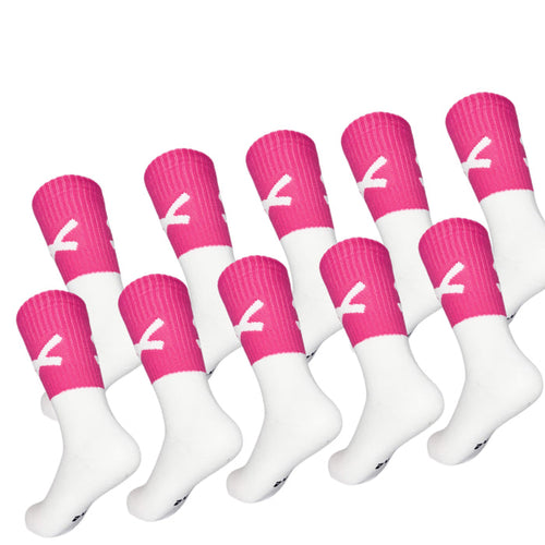 Bulk Offers Action Range X Gaelic Games Sock (Pink & White)