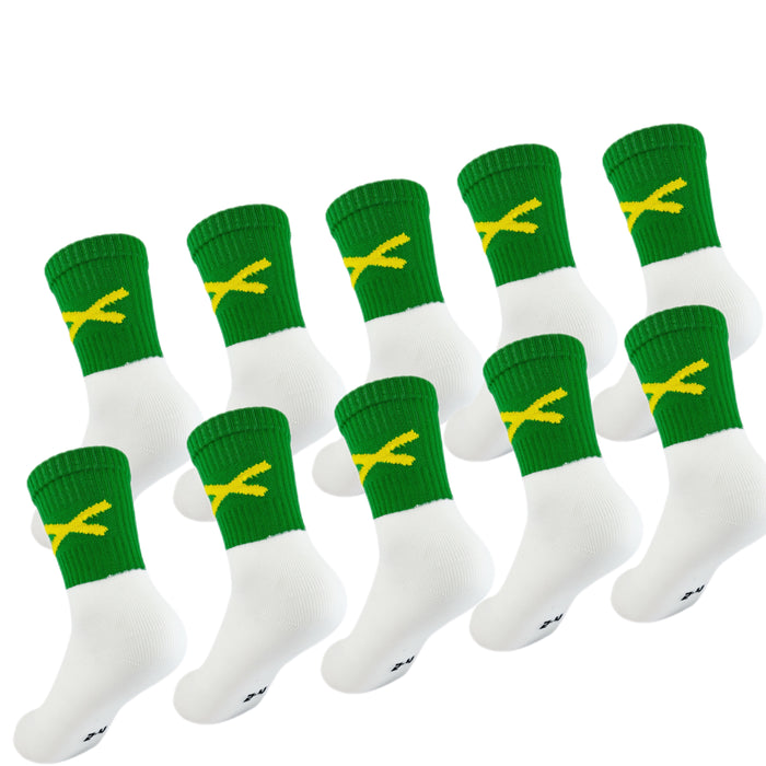 Bulk Offers Action Range X Gaelic Games Socks (Green & Yellow)