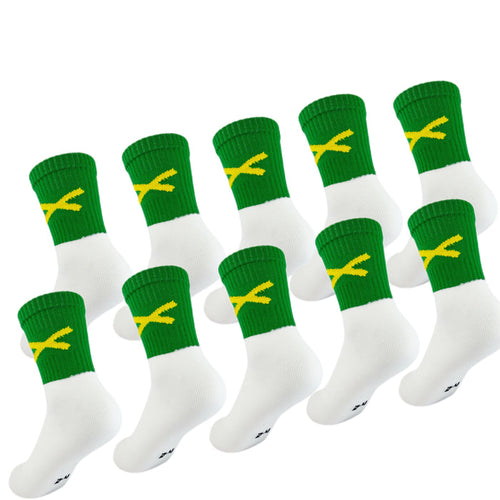 Bulk Offers Action Range X Gaelic Games Socks (Green & Yellow)