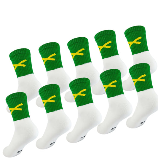 Bulk Offers Action Range X Gaelic Games Socks (Green & Yellow)