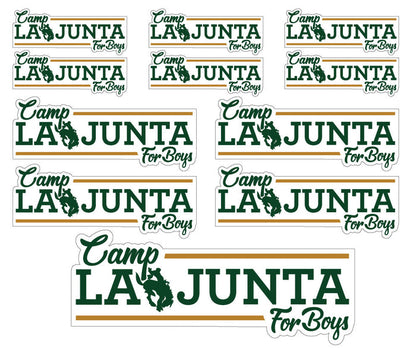 Camp Logo-La Junta Decal Set 11-Pack