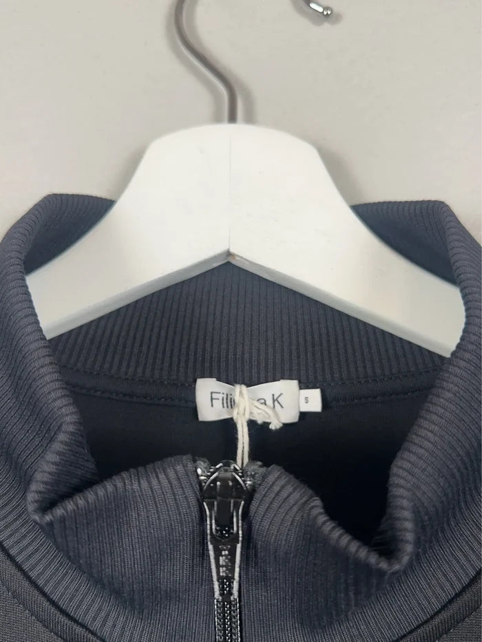 Filippa K Plated Zip-sweatshirt NWT