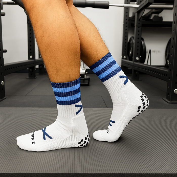 GAA Grip Socks | X Pro Midi Sports Socks | Navy & Blue | Lar Corbett Sports
