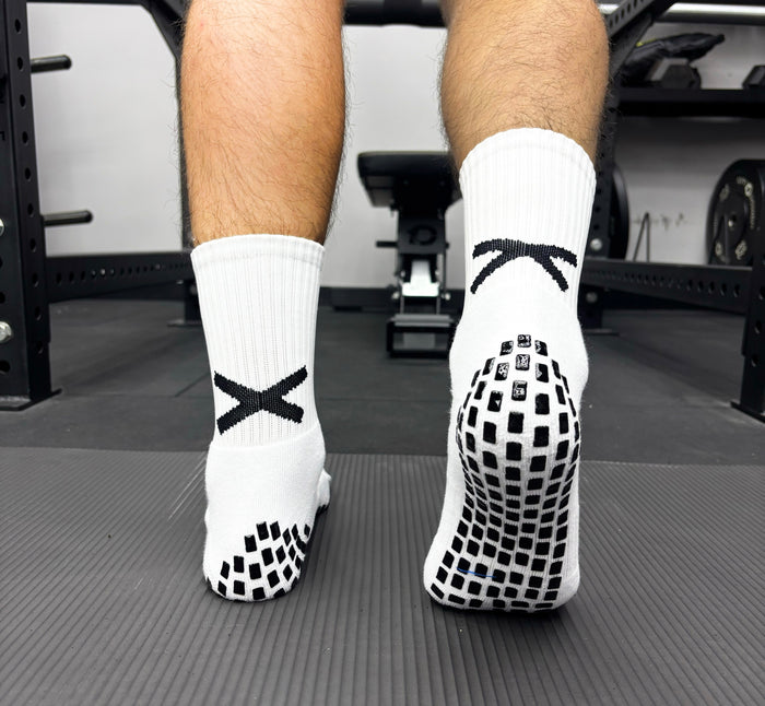 GAA Grip Socks | X Pro Midi Sports Socks | White | Lar Corbett Sports
