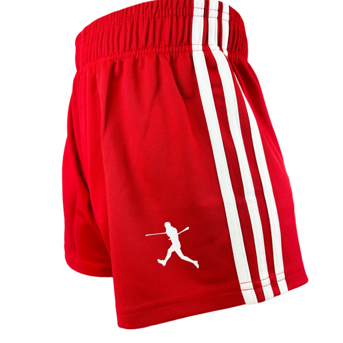 GAA Shorts | Red & White | Lar Corbett Sports