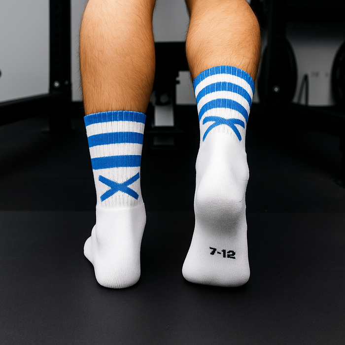 GAA Sports Socks | X Pro Midi Socks | Blue & White | Lar Corbett Sports